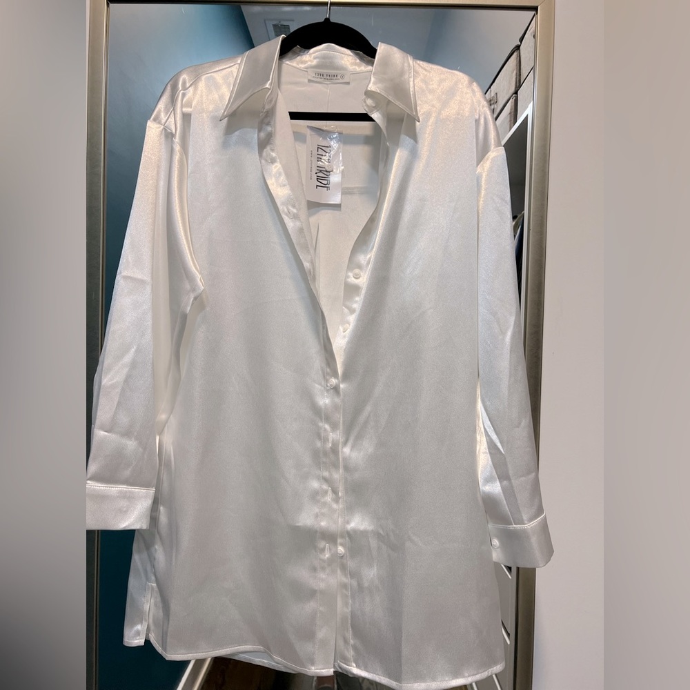 12th Tribe - Unstoppable Ivory Satin Dress